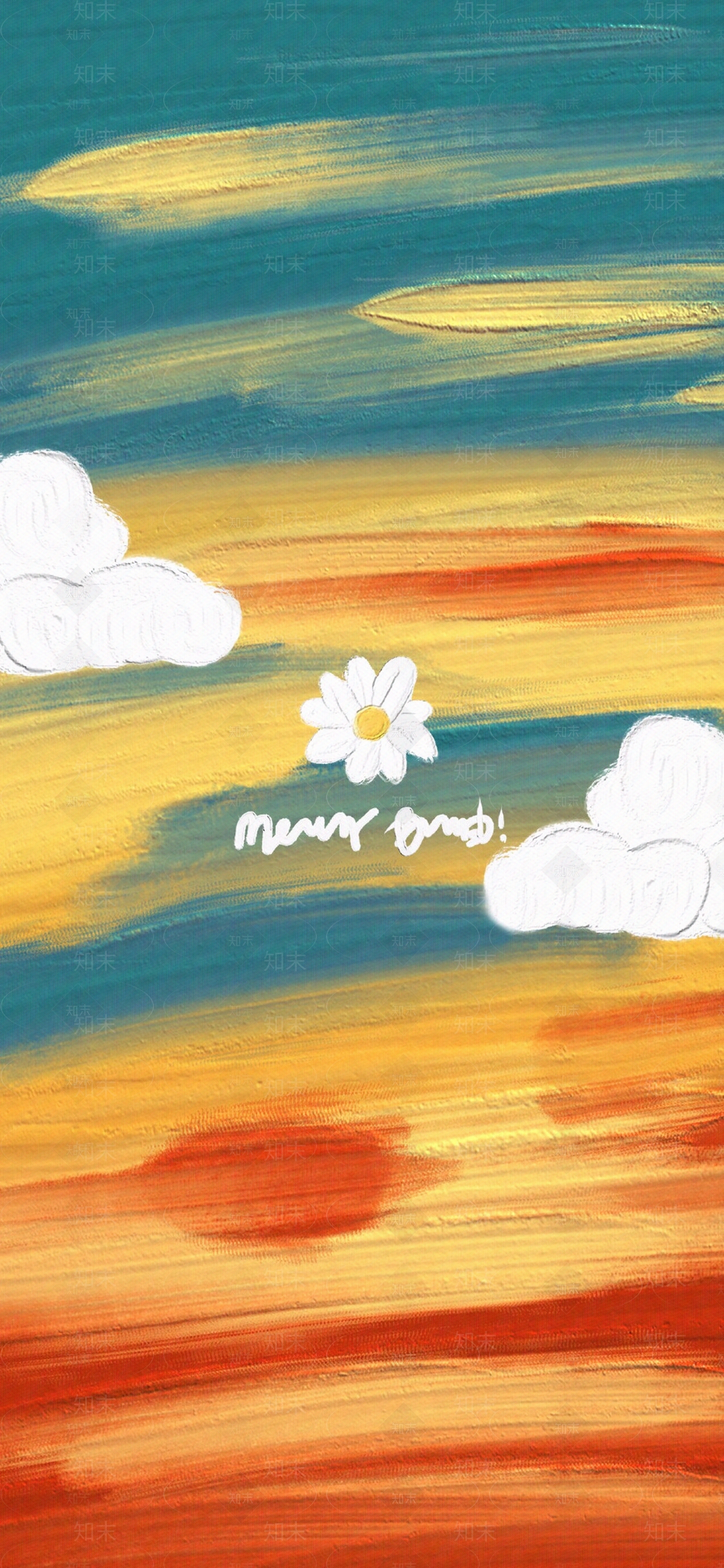 彩色天空儿童装饰画贴图下载【ID:1140505499】