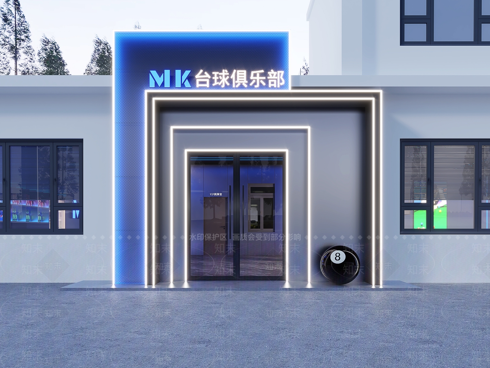 现代酒吧3D模型下载【ID:1213897693】
