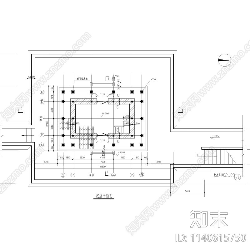 古典门楼cad施工图下载【ID:1140615750】