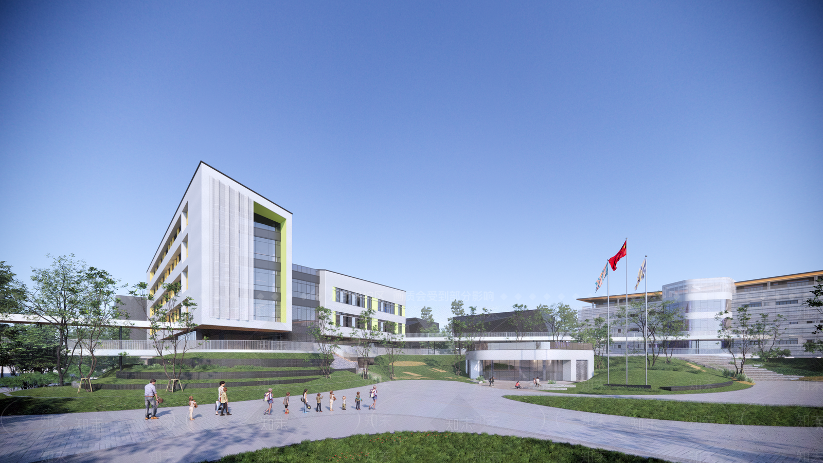 【SU悬赏模型】现代风格学校SU模型下载【ID:1140706938】