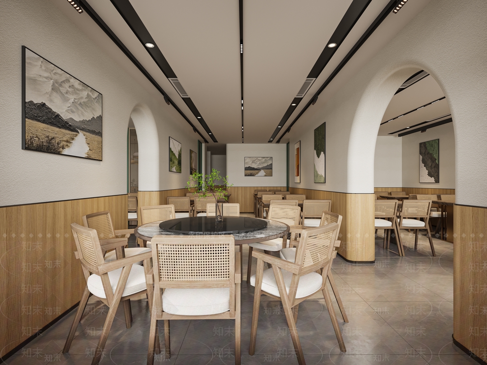 现代火锅店3D模型下载【ID:1140526326】