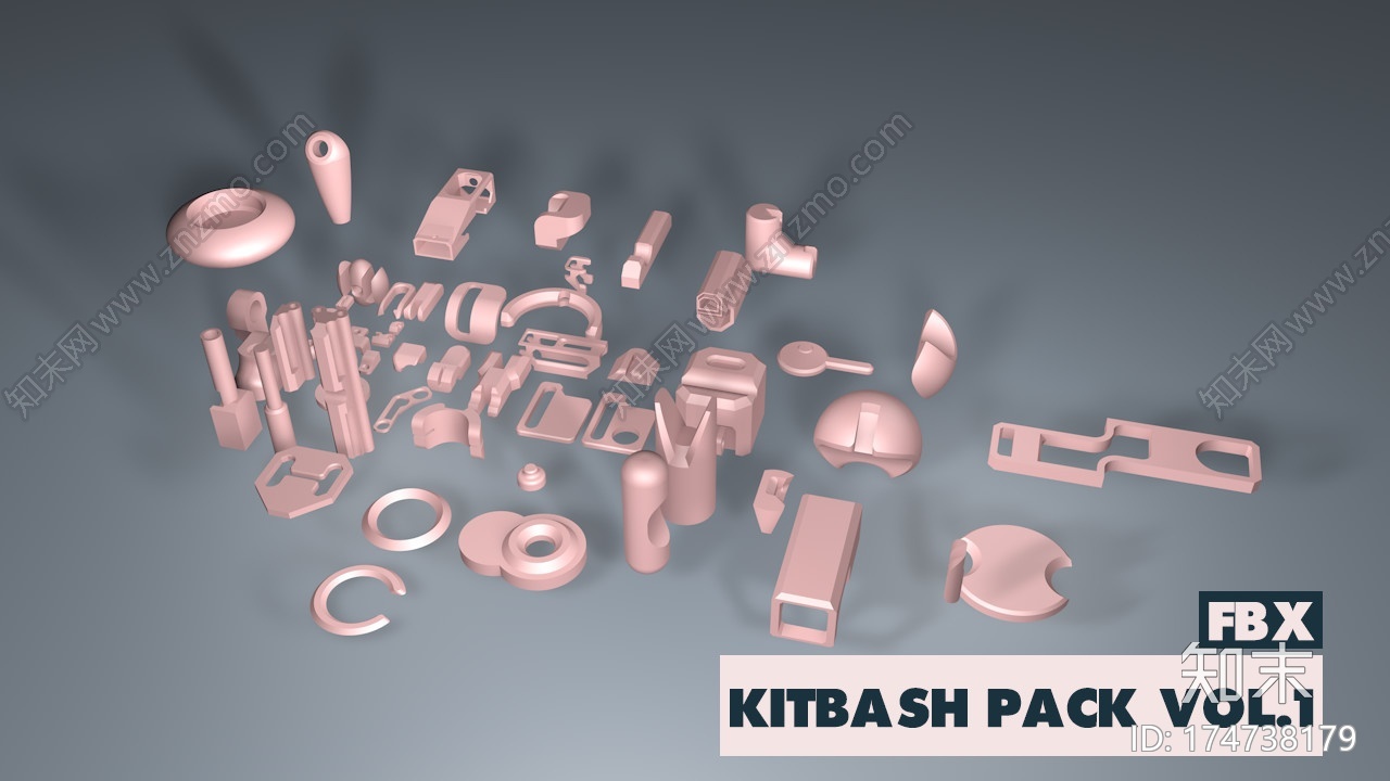 Kitbash包vol155件FBXCG模型下载【ID:174738179】