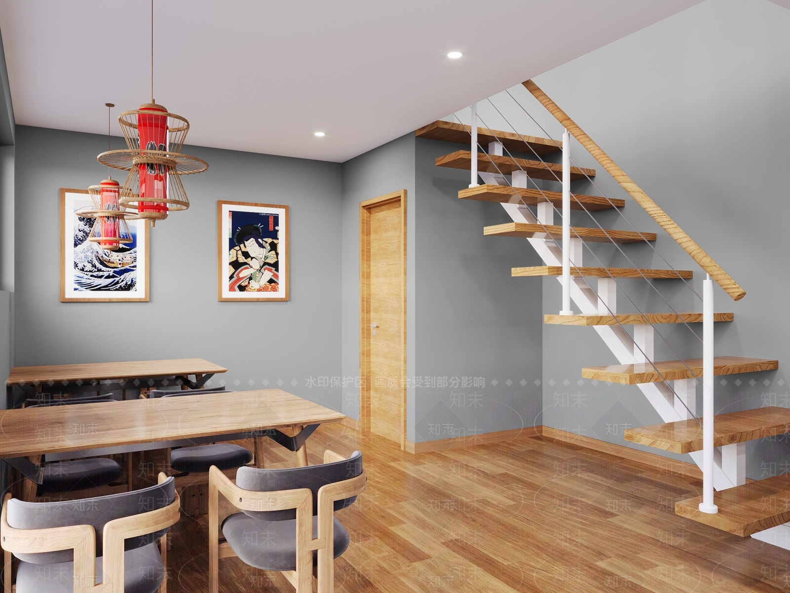 现代寿司店3D模型下载【ID:1140537804】