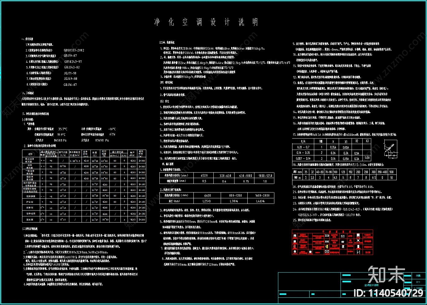 医院洁净手术室净化空调cad施工图下载【ID:1140540729】