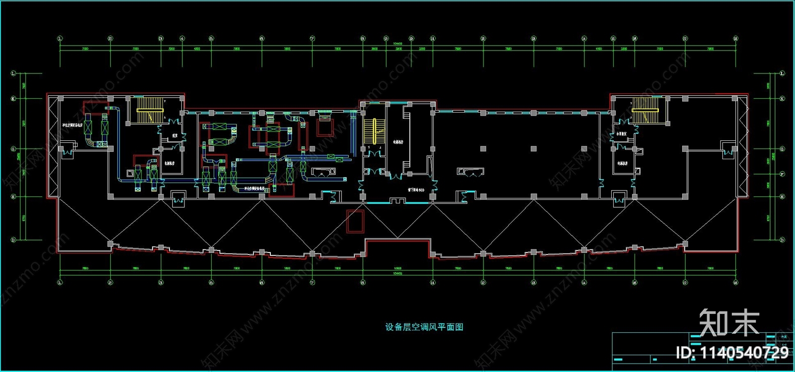 医院洁净手术室净化空调cad施工图下载【ID:1140540729】