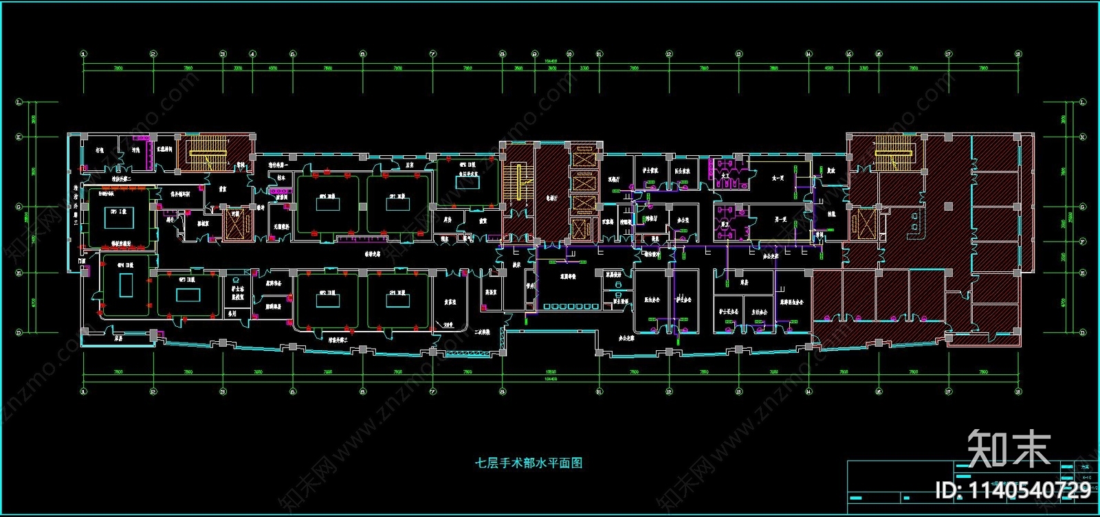 医院洁净手术室净化空调cad施工图下载【ID:1140540729】