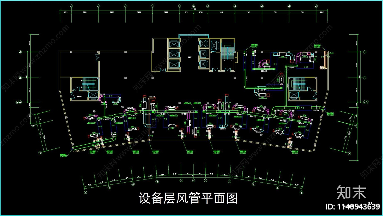 医院净化空调cad施工图下载【ID:1140543639】