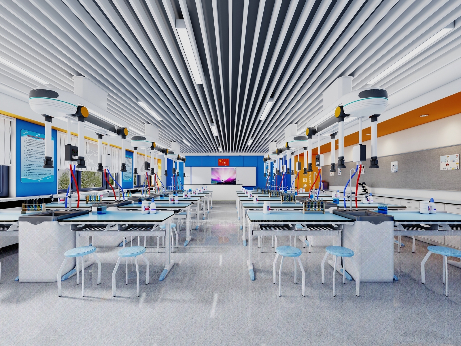 现代科学教室3D模型下载【ID:1140547996】