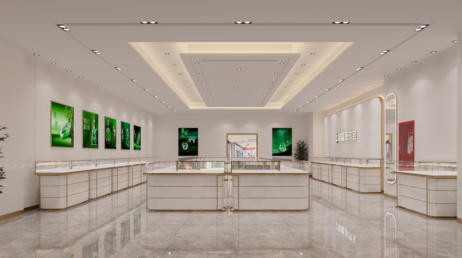 现代珠宝店3D模型下载【ID:1140551221】