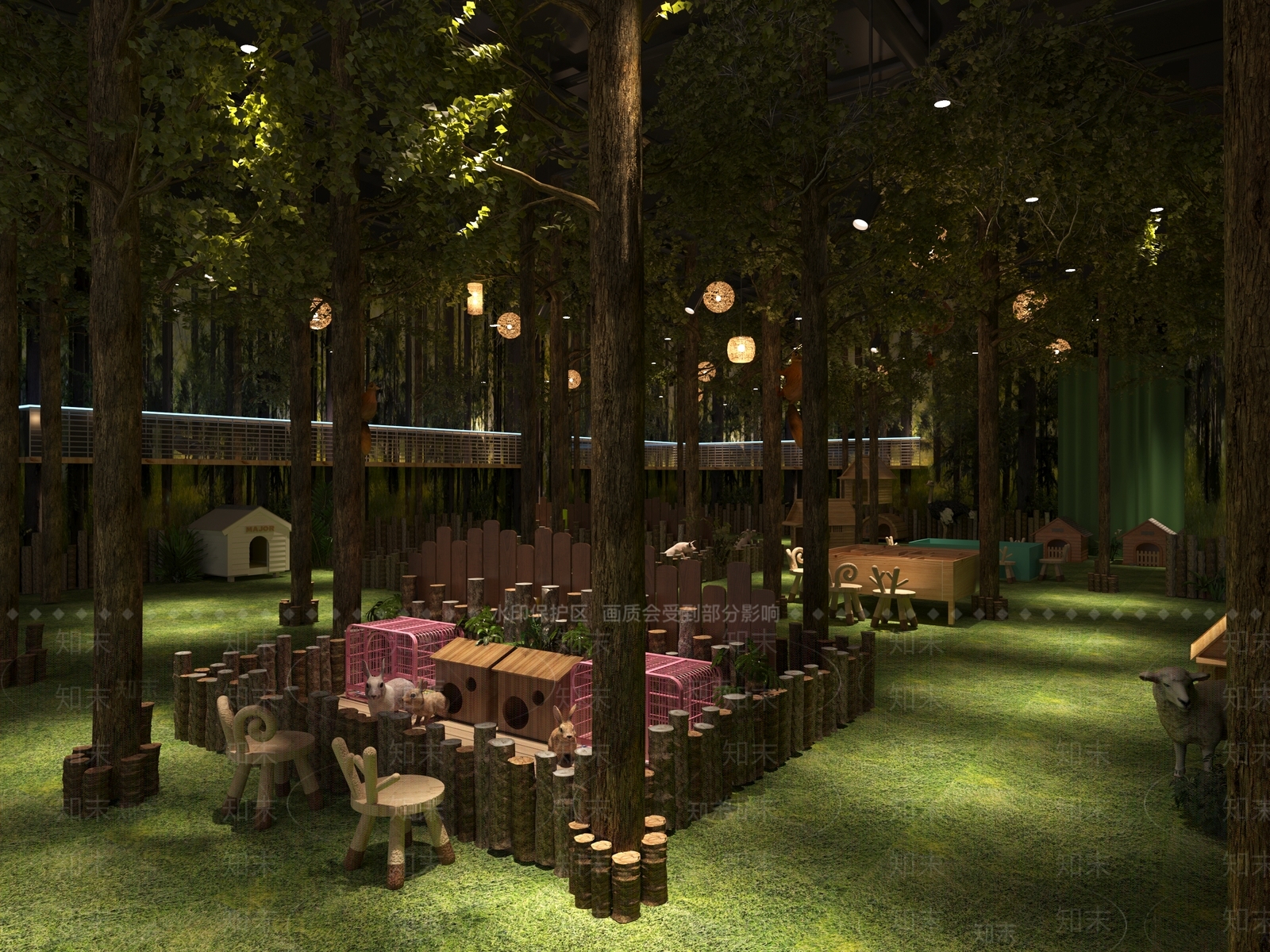 现代儿童游乐园3D模型下载【ID:1140555824】