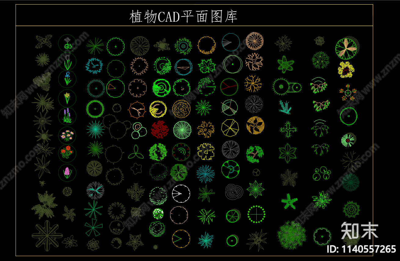 植物平面施工图下载【ID:1140557265】