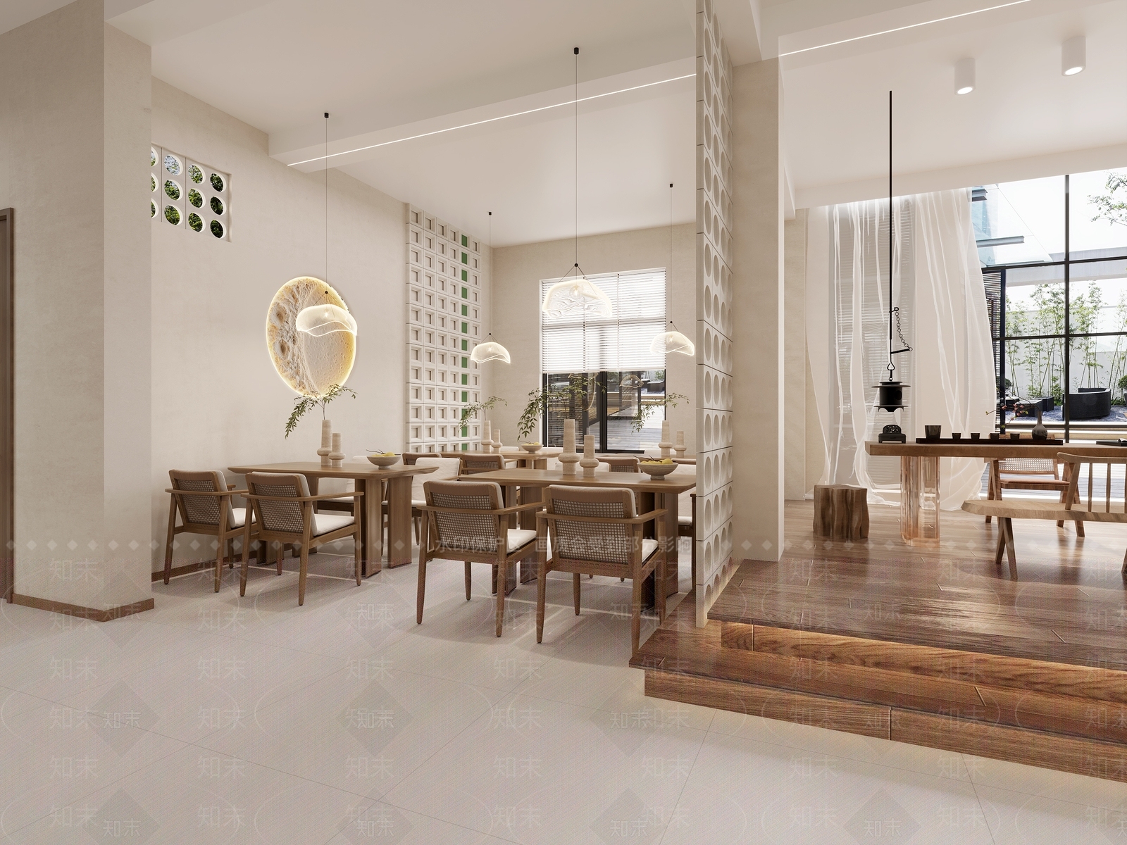 侘寂民宿茶餐厅3D模型下载【ID:1140571221】