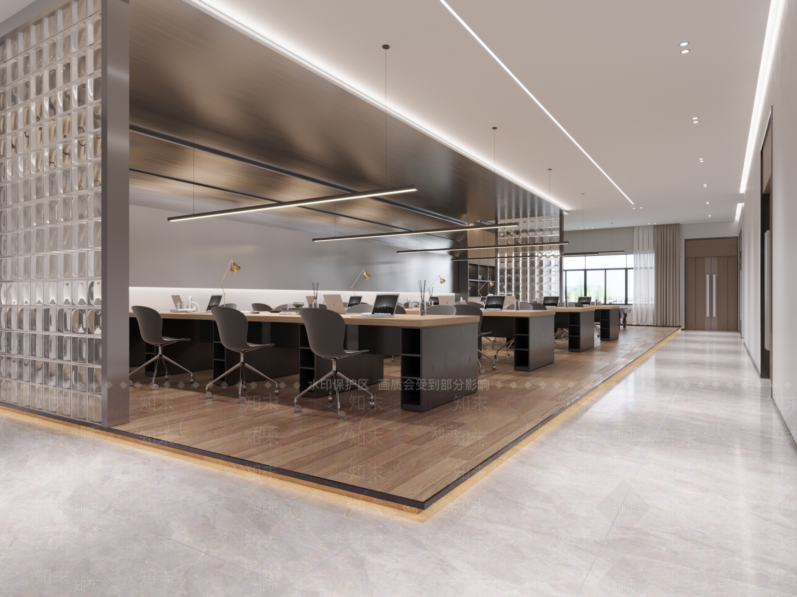 侘寂风公司大堂3D模型下载【ID:1140573516】