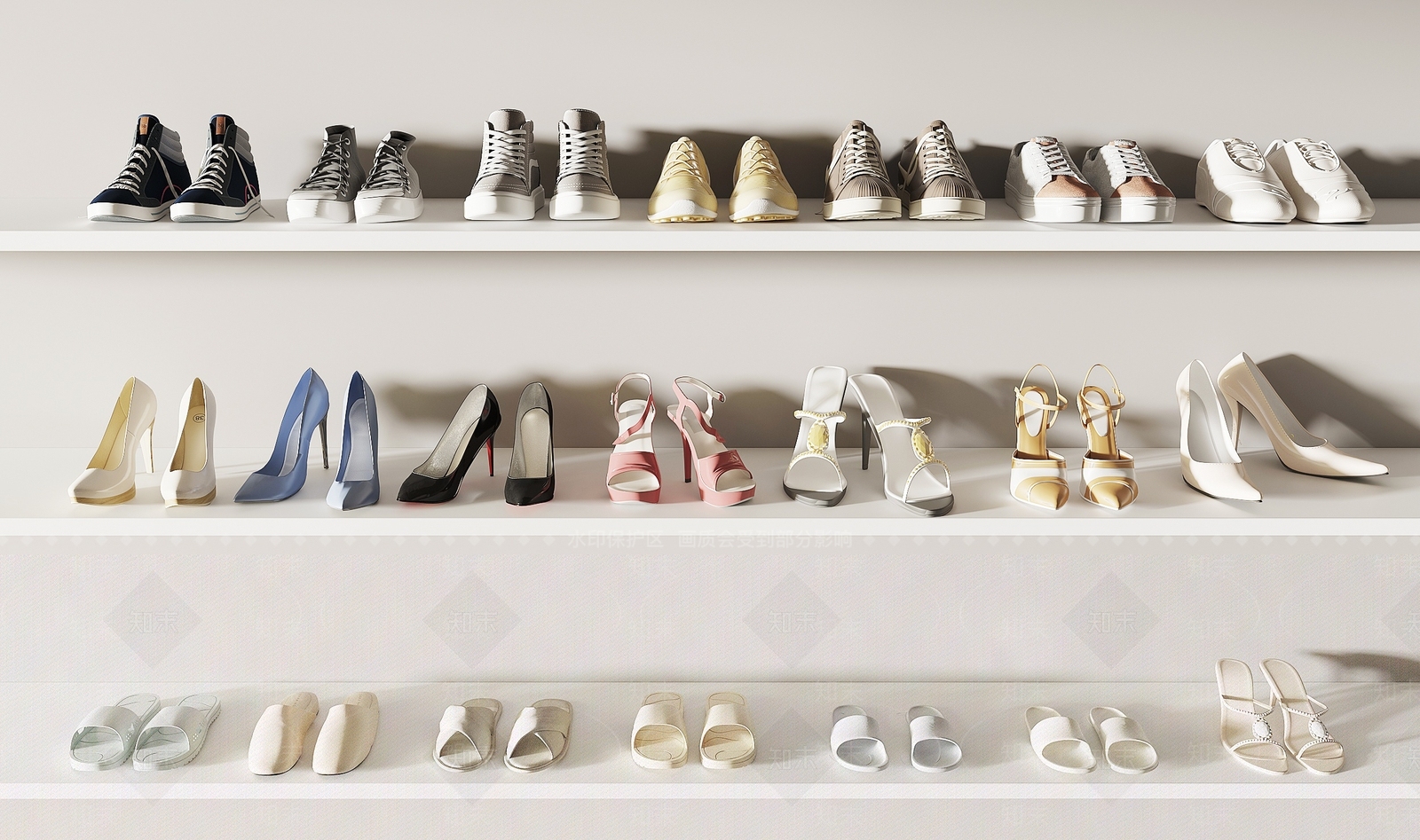 鞋子3D模型下载【ID:1140582114】