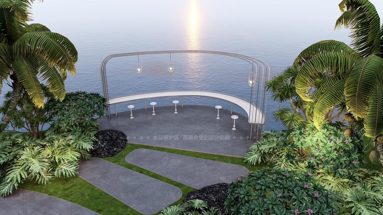 观景平台SU模型精品下载_SketchUp模型_知末网