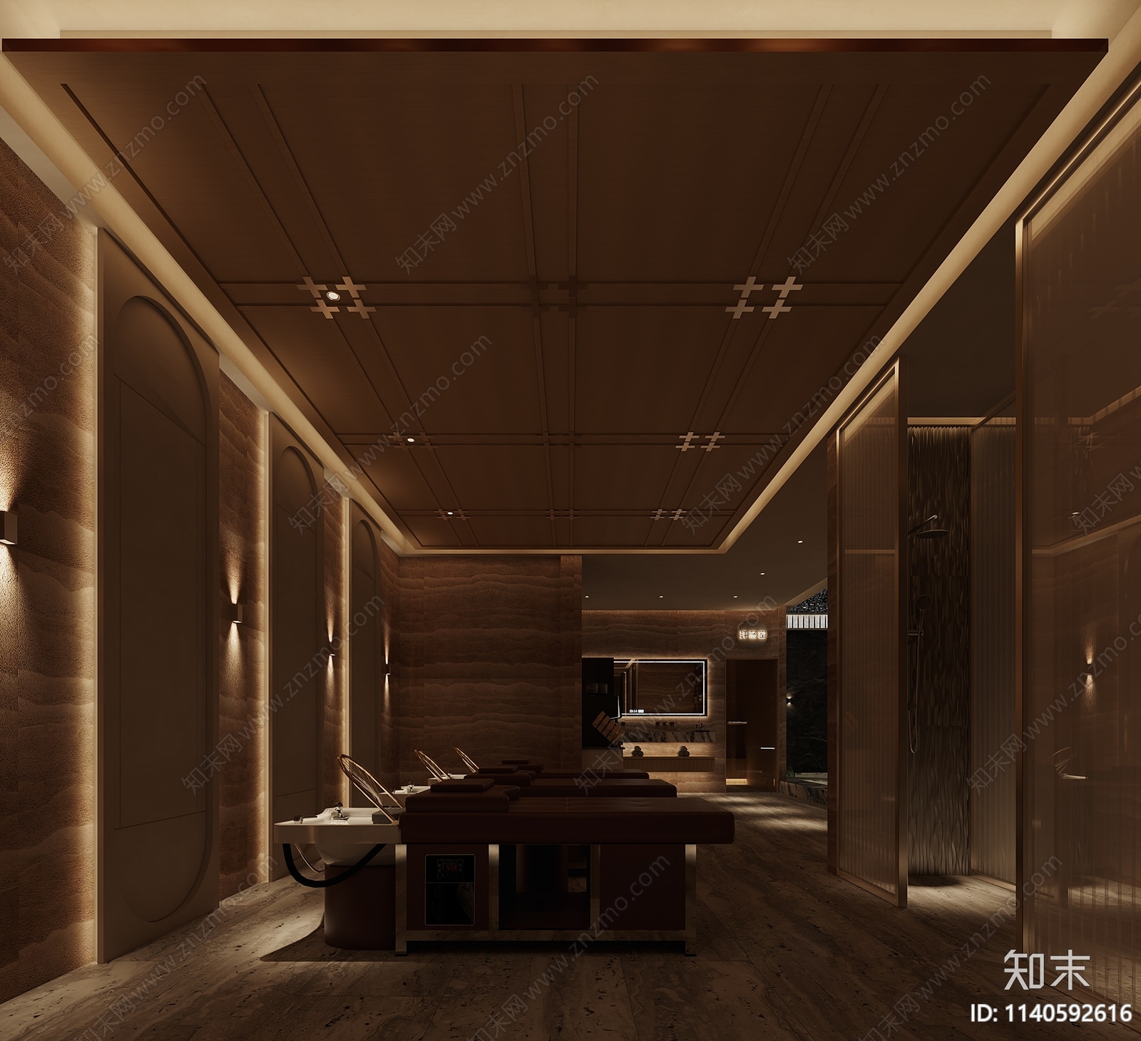 现代洗浴中心3D模型下载【ID:1140592616】