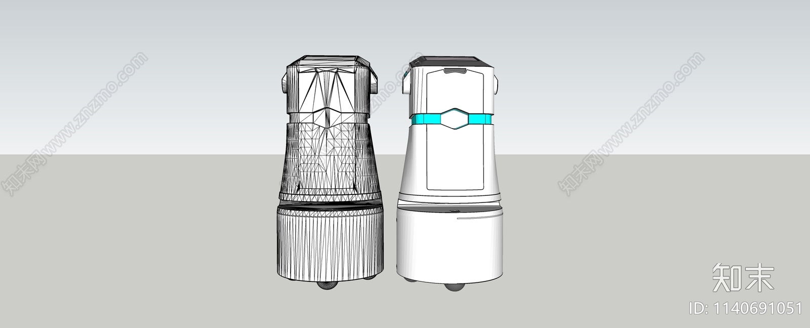 酒店机器人SU模型下载【ID:1140691051】