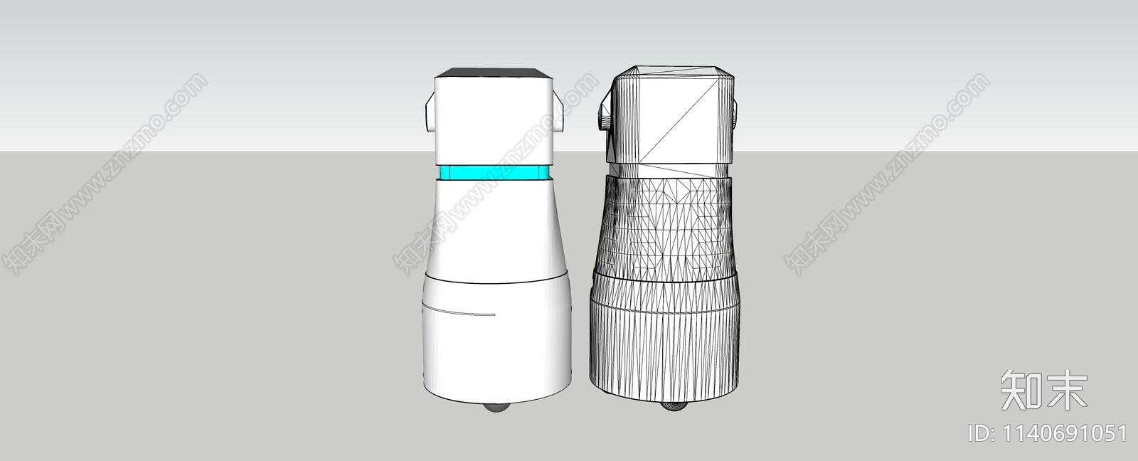 酒店机器人SU模型下载【ID:1140691051】