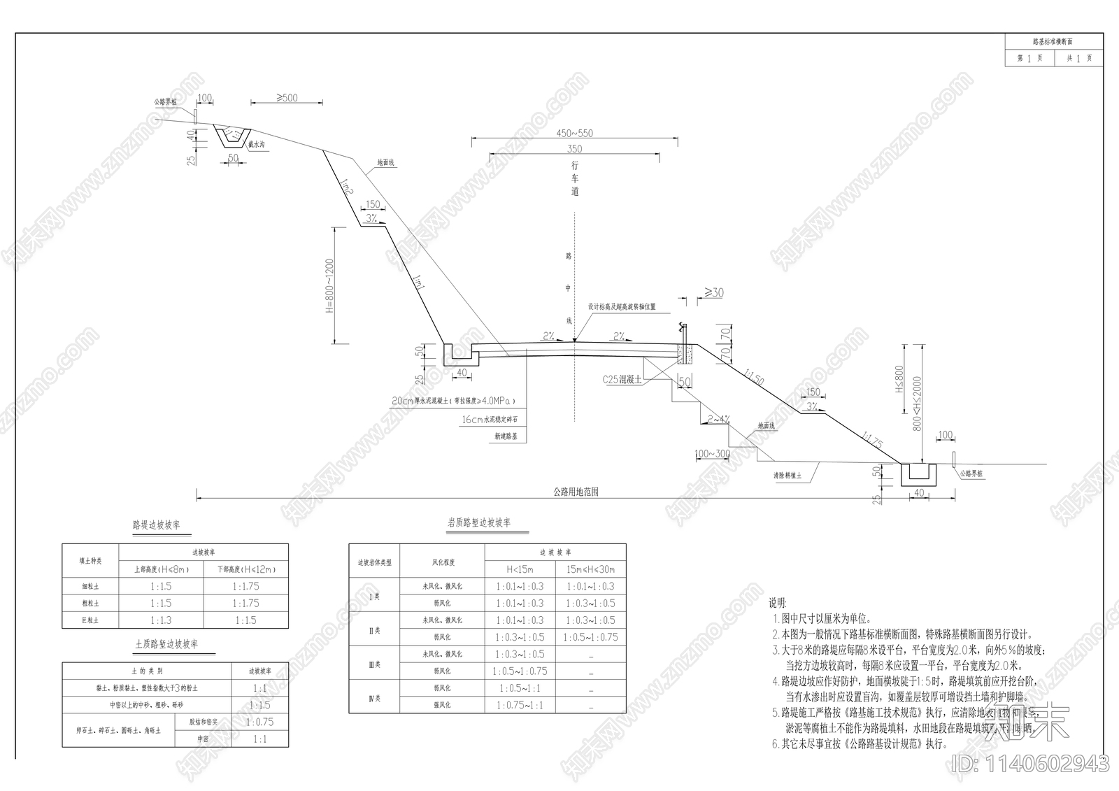 南高路改造工程cad施工图下载【ID:1140602943】