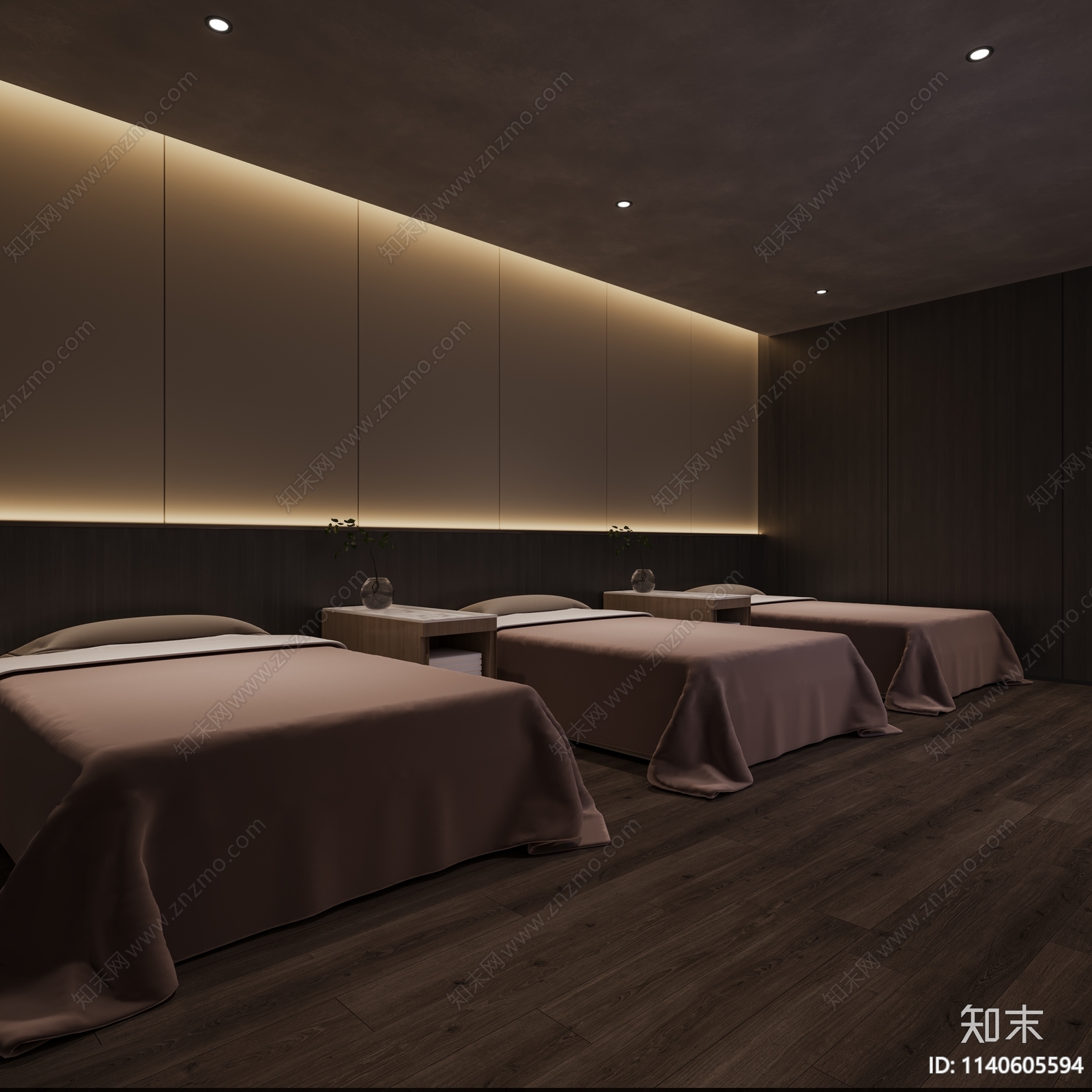 新中式美容SPA店3D模型下载【ID:1140605594】