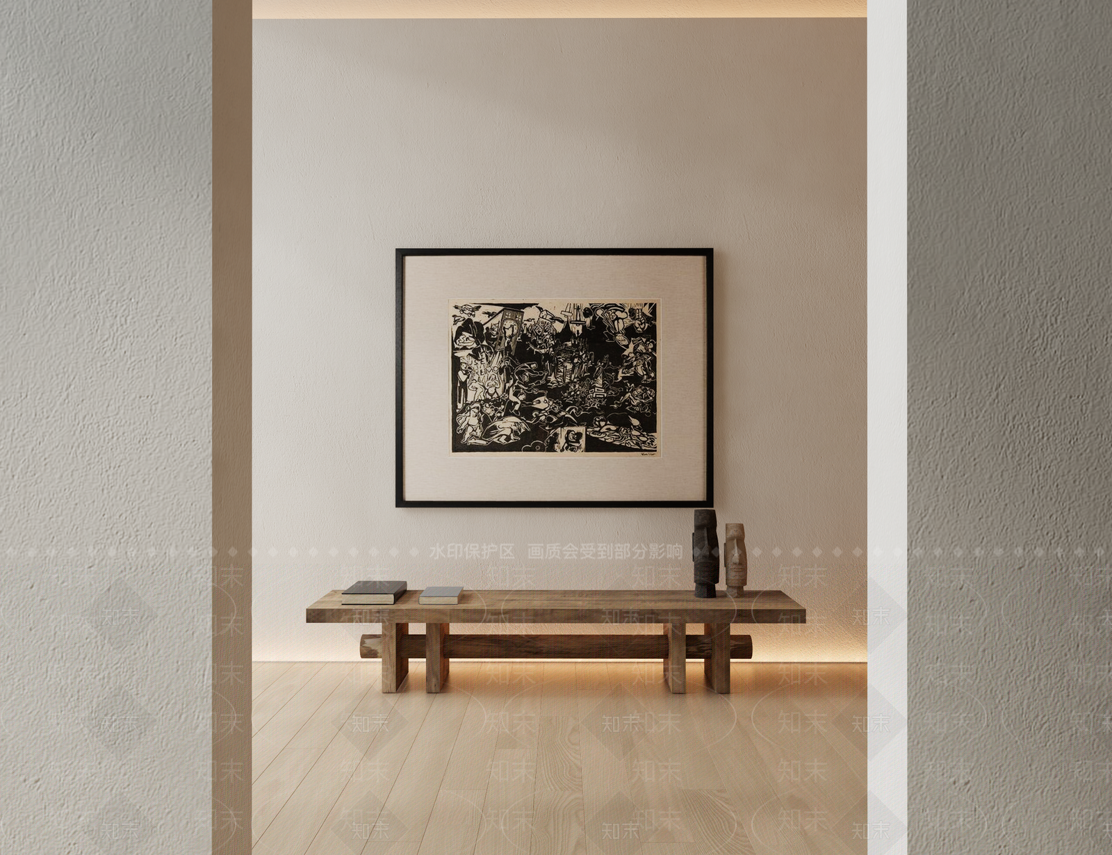 侘寂装饰矮凳3D模型下载【ID:1140606914】