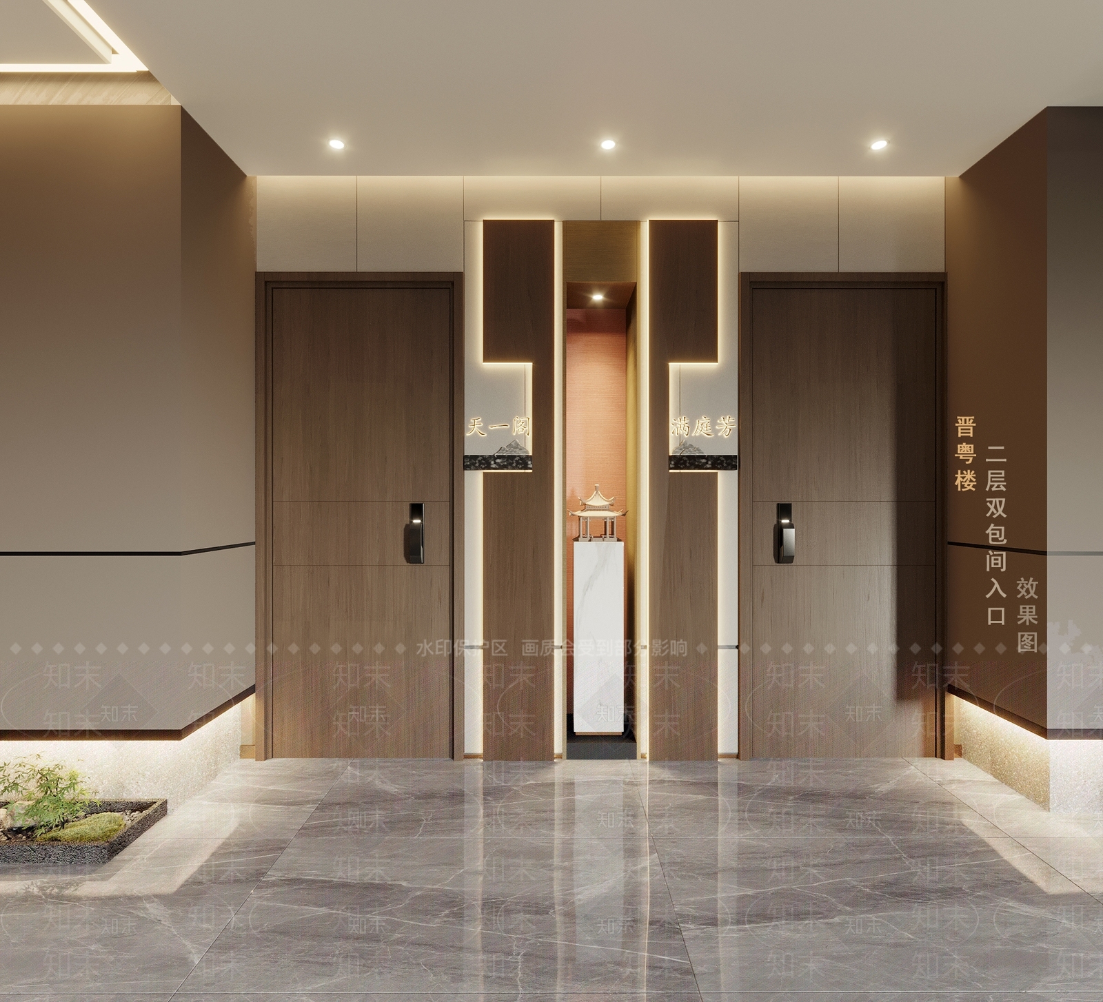 新中式餐厅大厅3D模型下载【ID:1140613853】