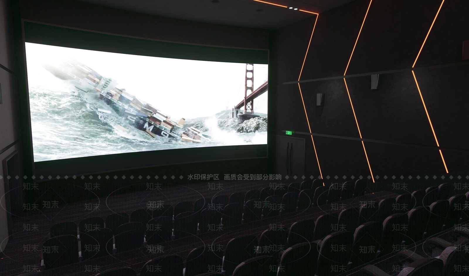 现代电影院影厅3D模型下载【ID:1140622021】