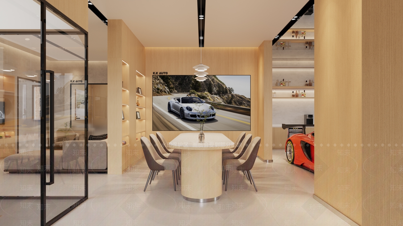 现代汽车美容店3D模型下载【ID:1140626460】