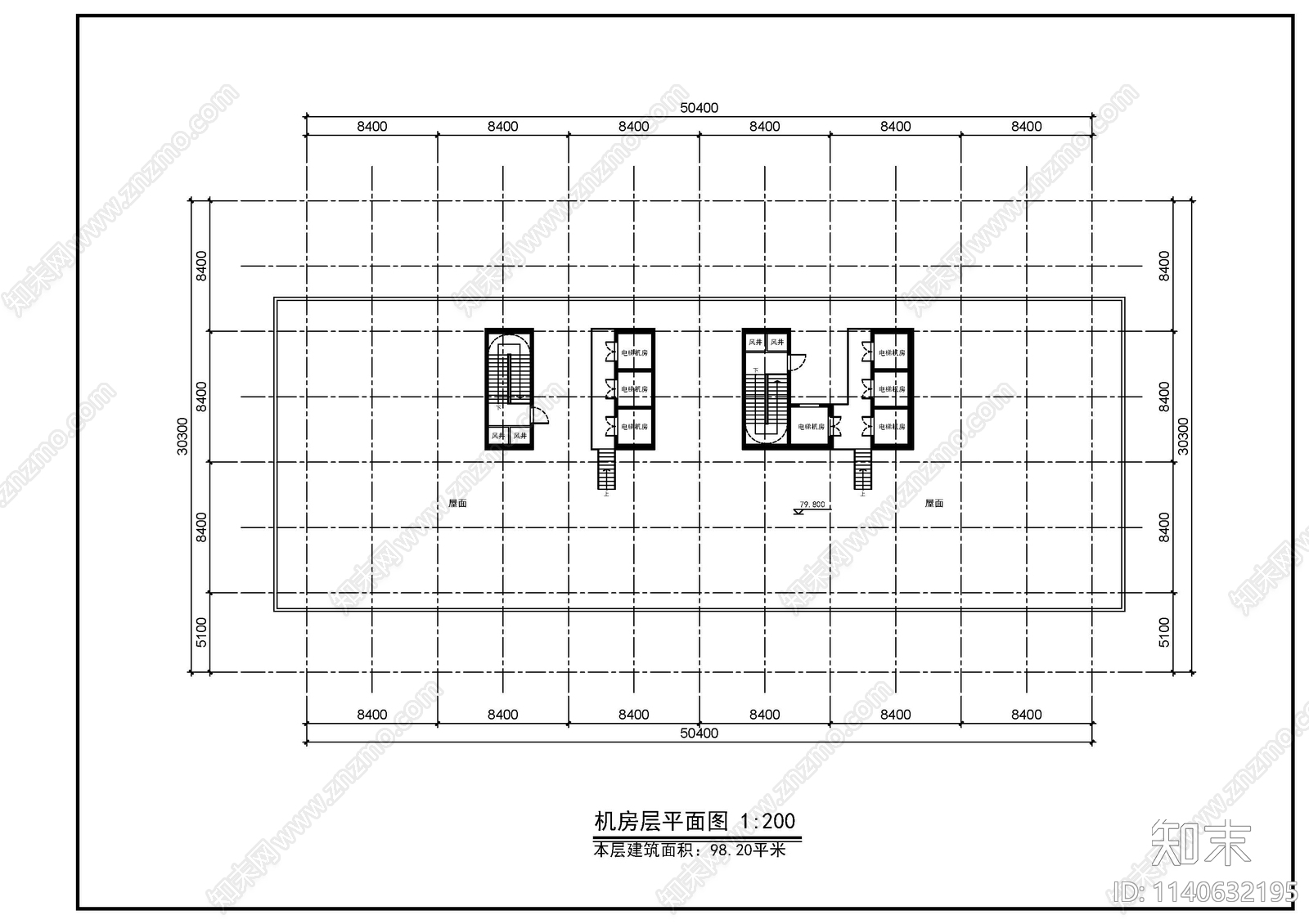 高层办公楼建筑平面图施工图下载【ID:1140632195】