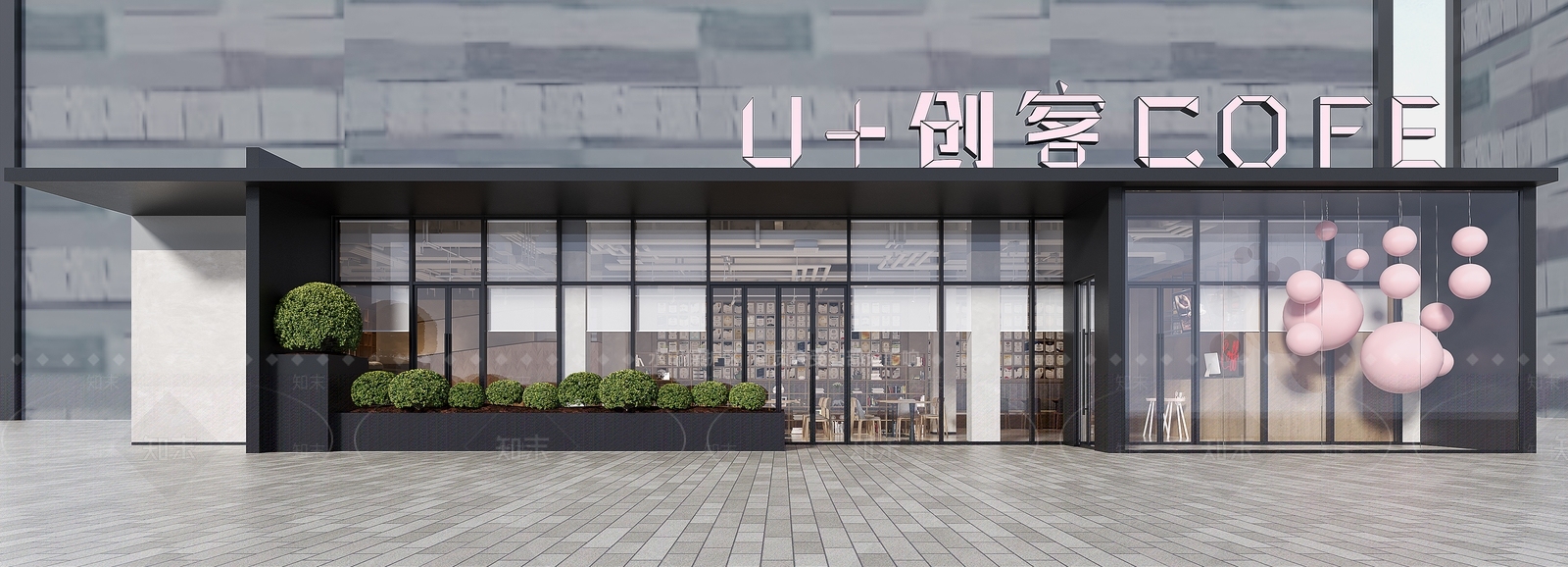 现代门头门面3D模型下载【ID:1140637858】