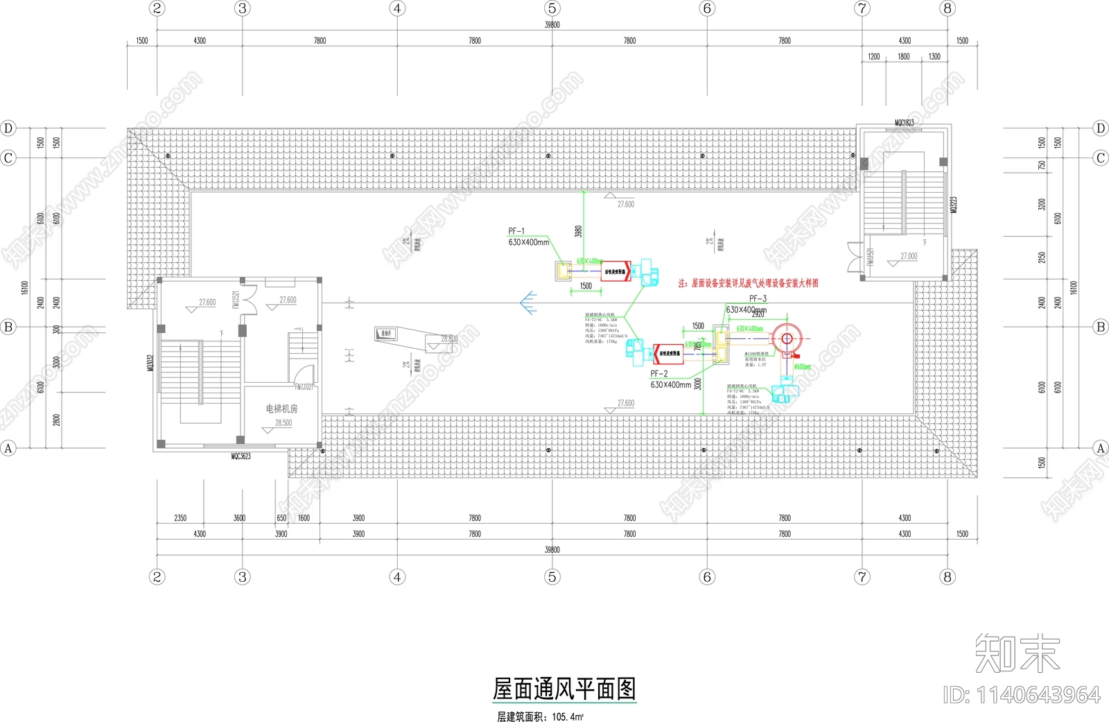 实验室暖通cad施工图下载【ID:1140643964】