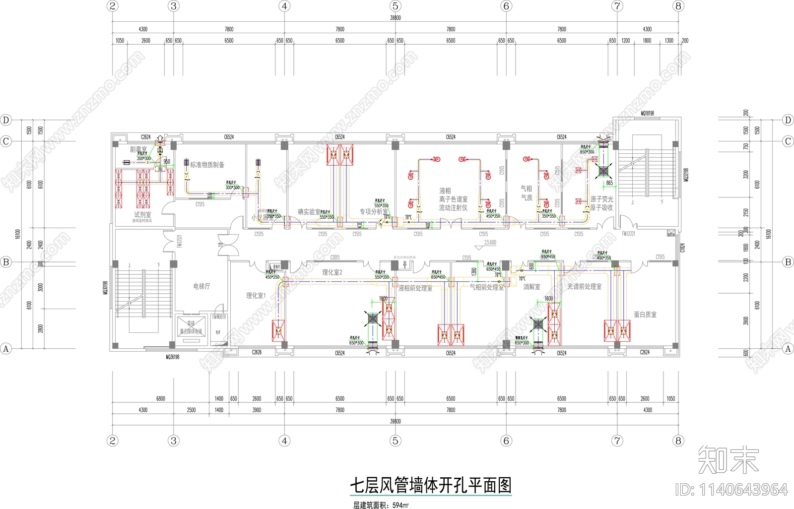 实验室暖通cad施工图下载【ID:1140643964】