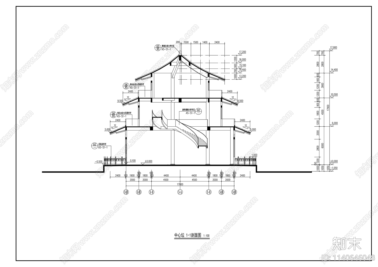 华南地区公墓景观施工图下载【ID:1140646048】