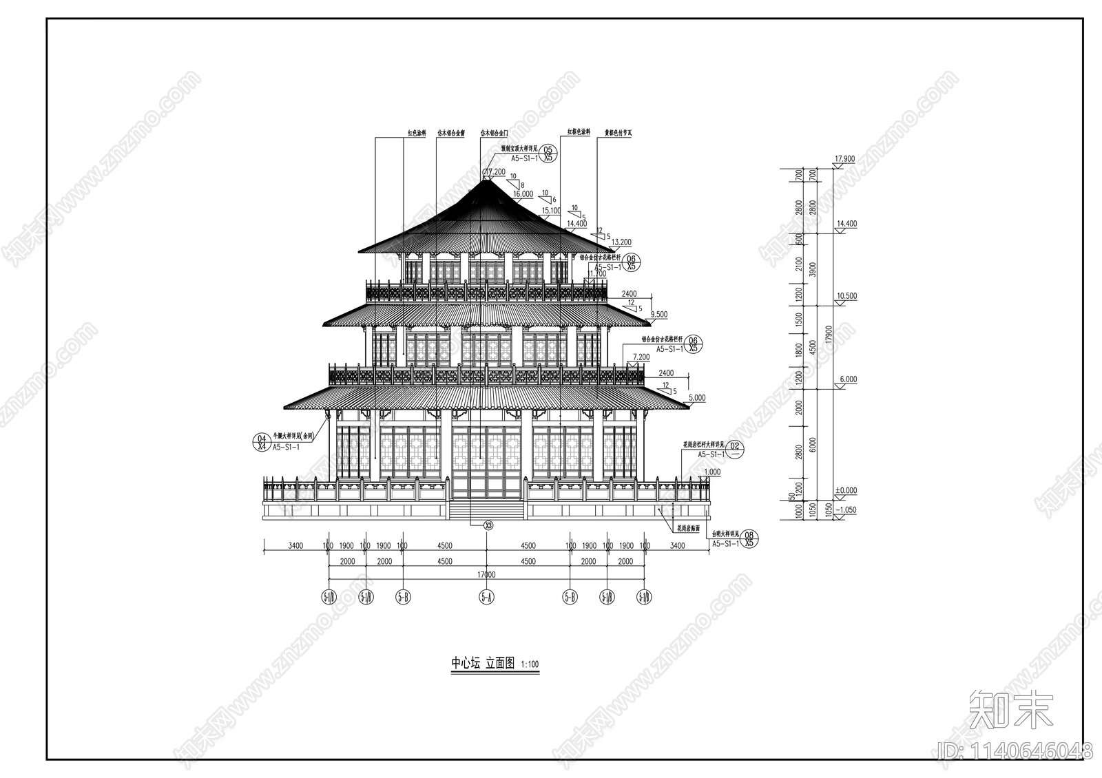 华南地区公墓景观施工图下载【ID:1140646048】