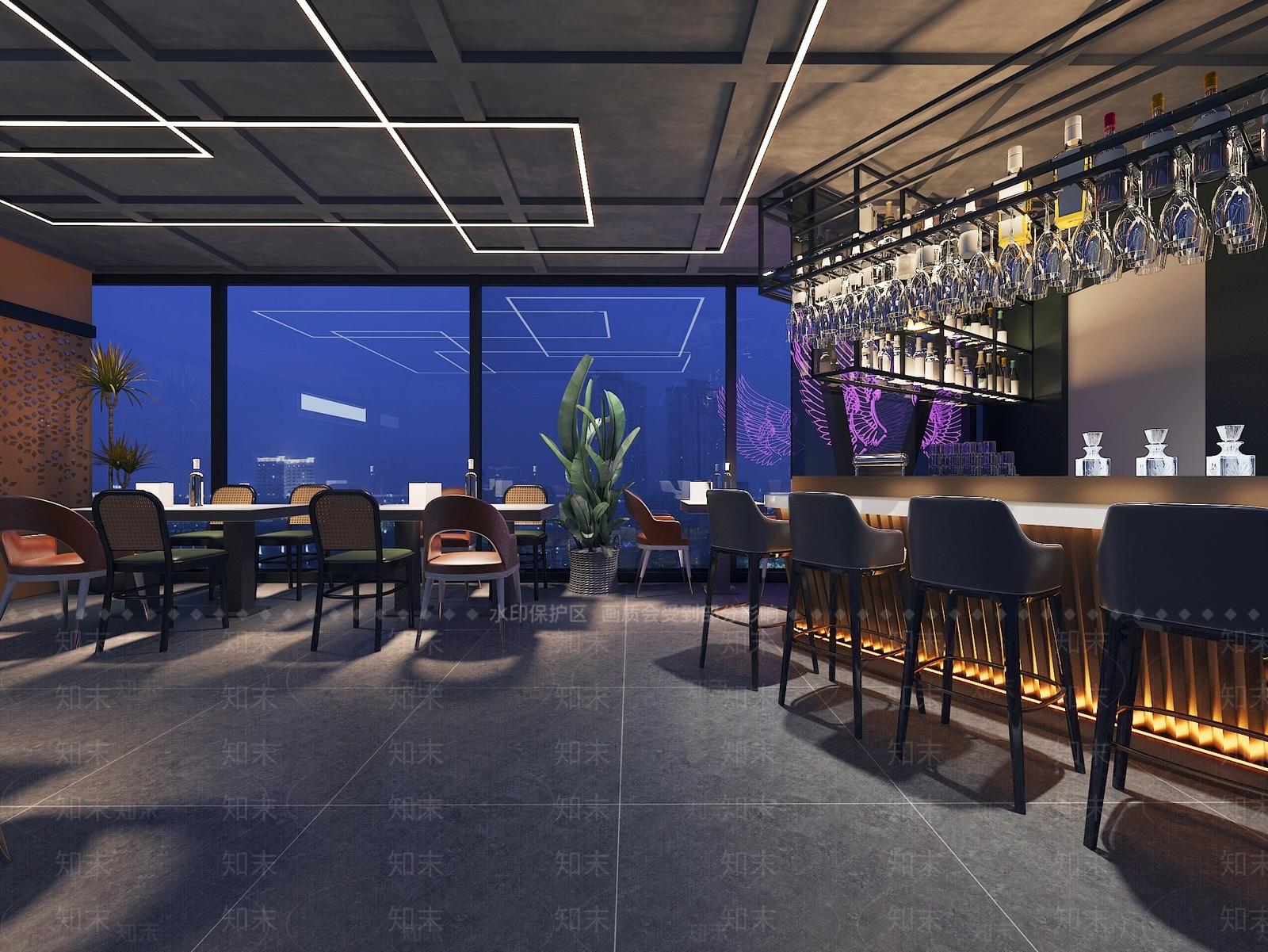 现代酒吧3D模型下载【ID:1140658777】