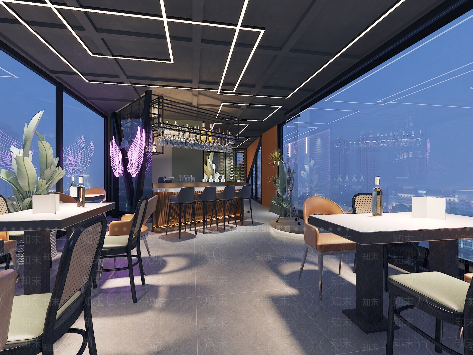 现代酒吧3D模型下载【ID:1140658777】
