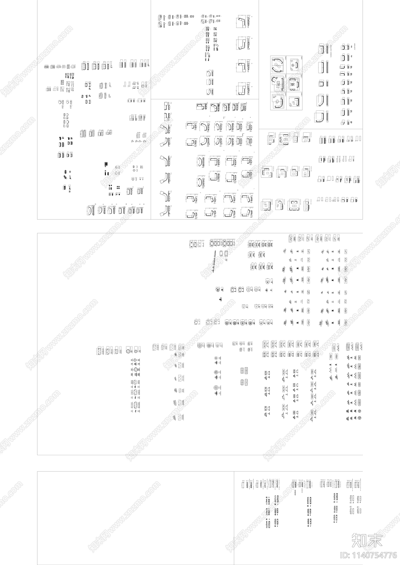 意大利Reflex品牌家具施工图下载【ID:1140754776】