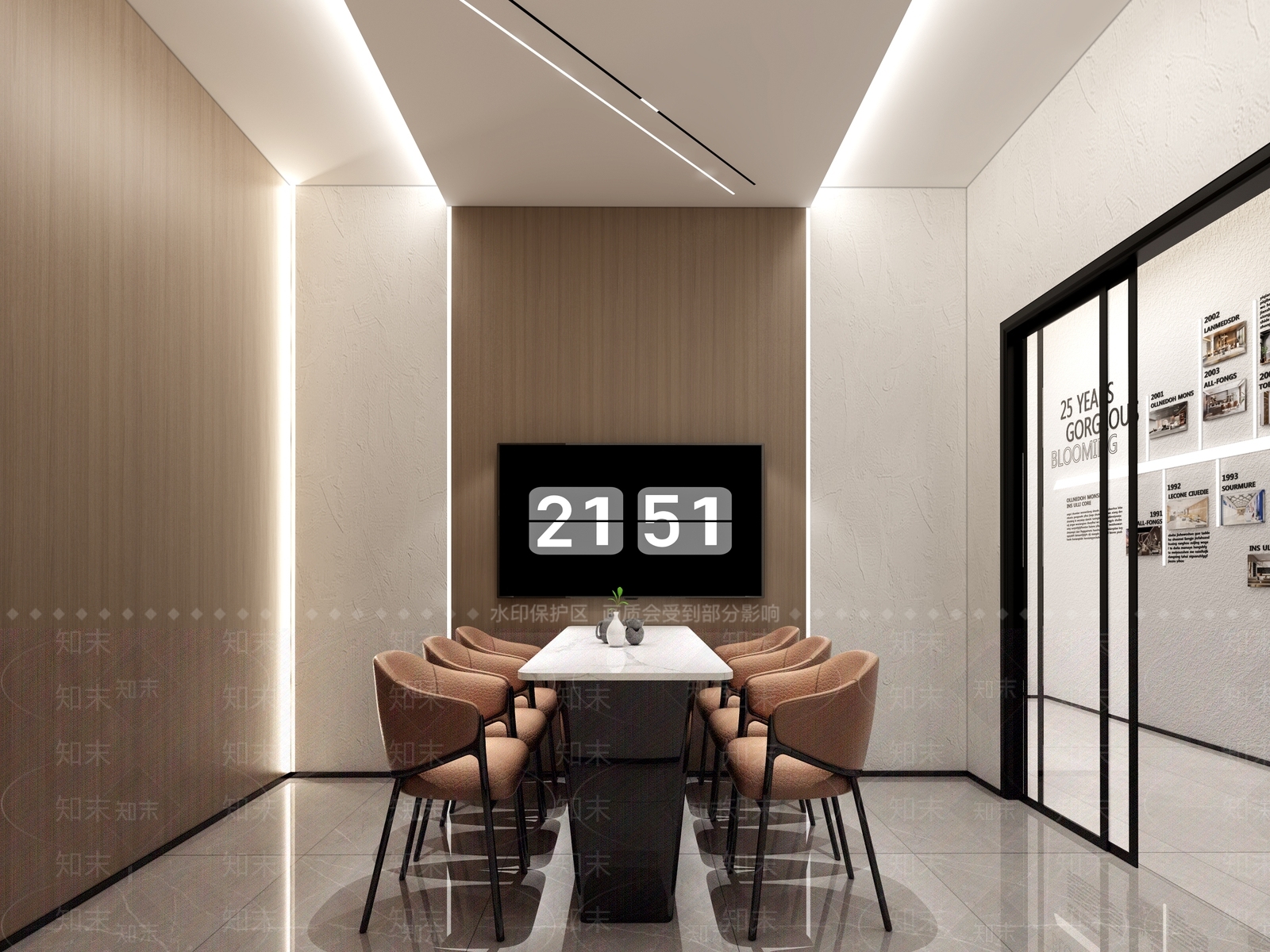 现代洽谈室3D模型下载【ID:1140669470】