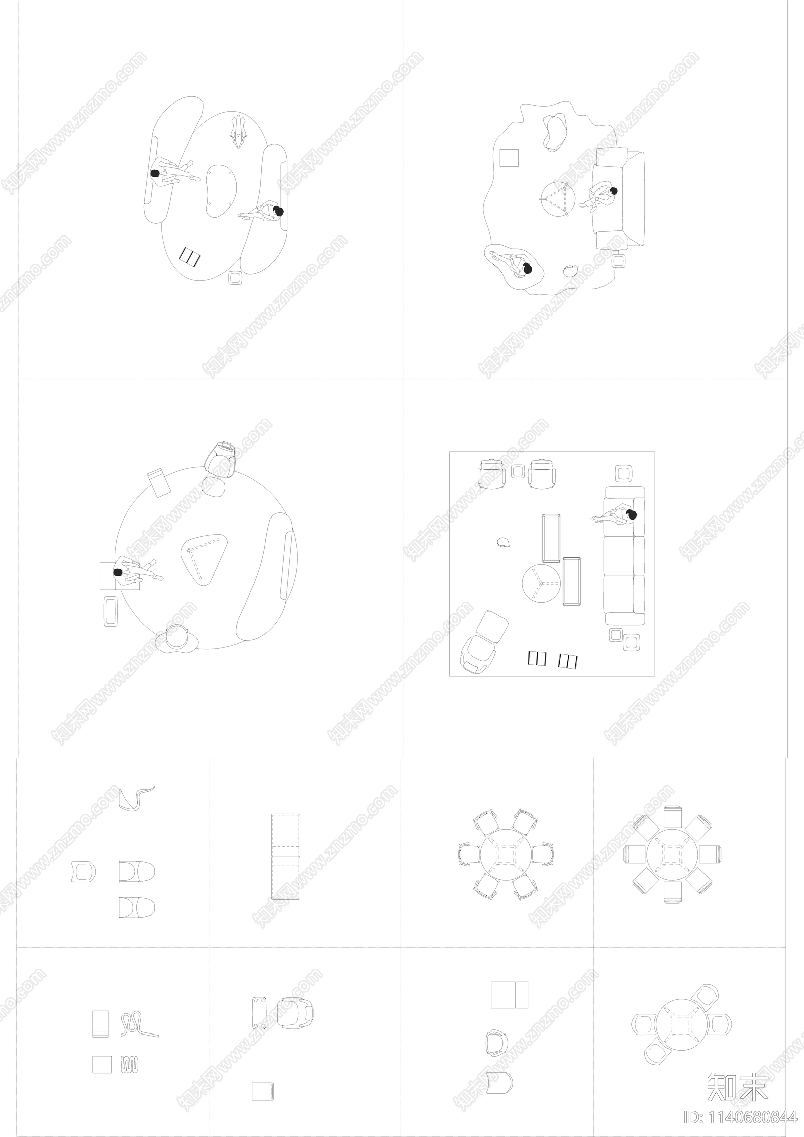 瑞士Vitra品牌家具施工图下载【ID:1140680844】