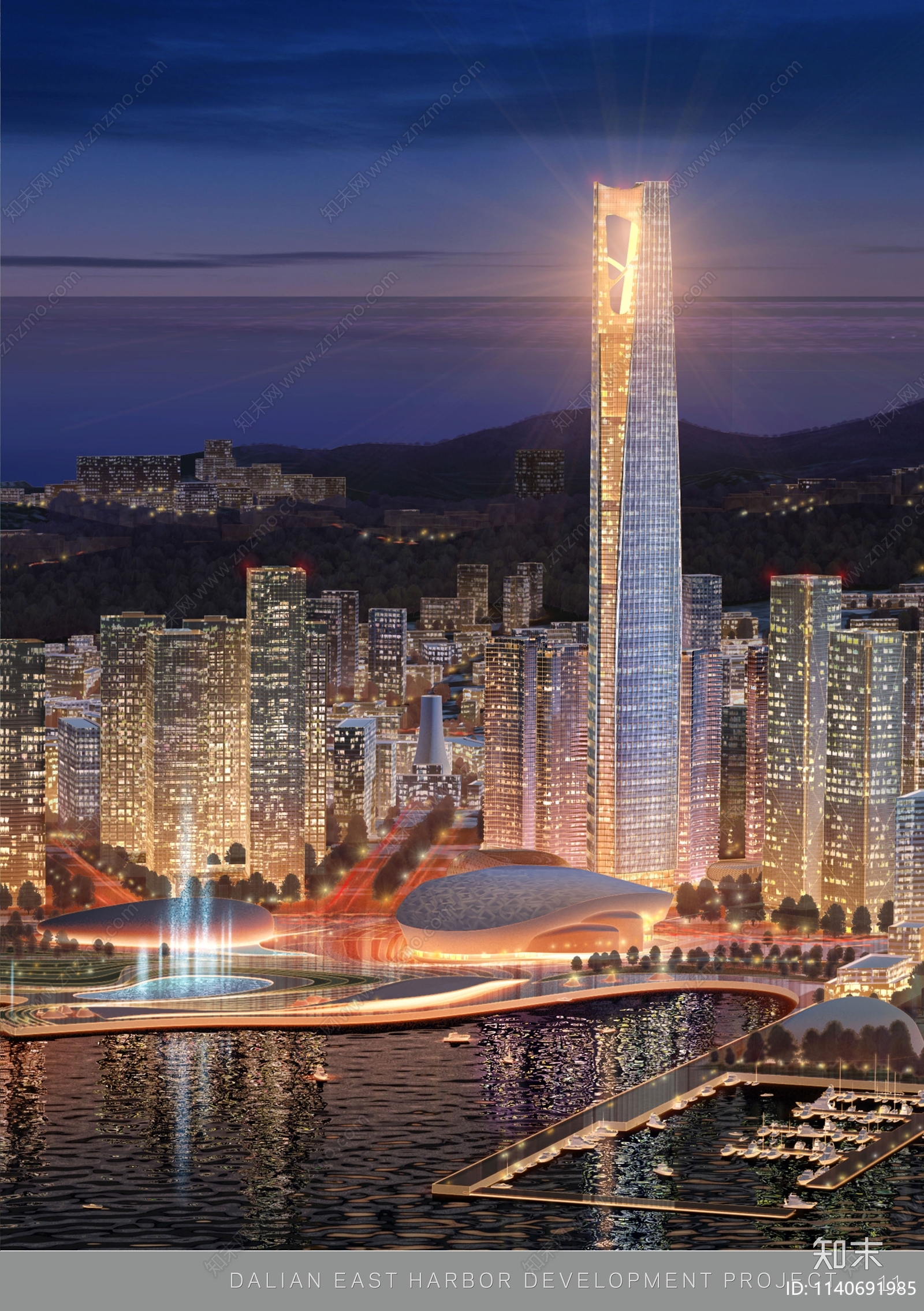 大连东港地块办公建筑方案文本下载【ID:1140691985】_【知末方案文本库】