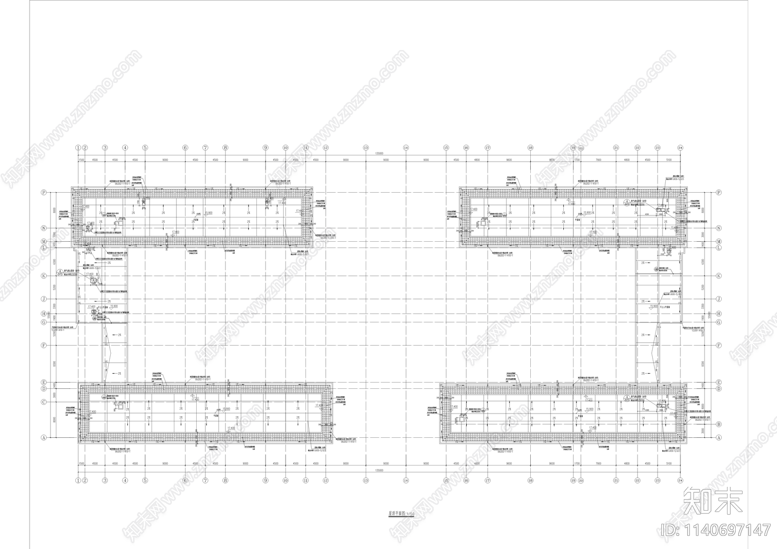 中学建筑cad施工图下载【ID:1140697147】