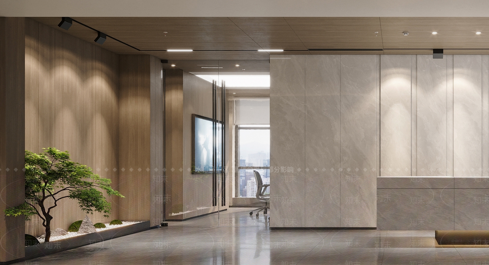 现代公司大堂3D模型下载【ID:1140749056】