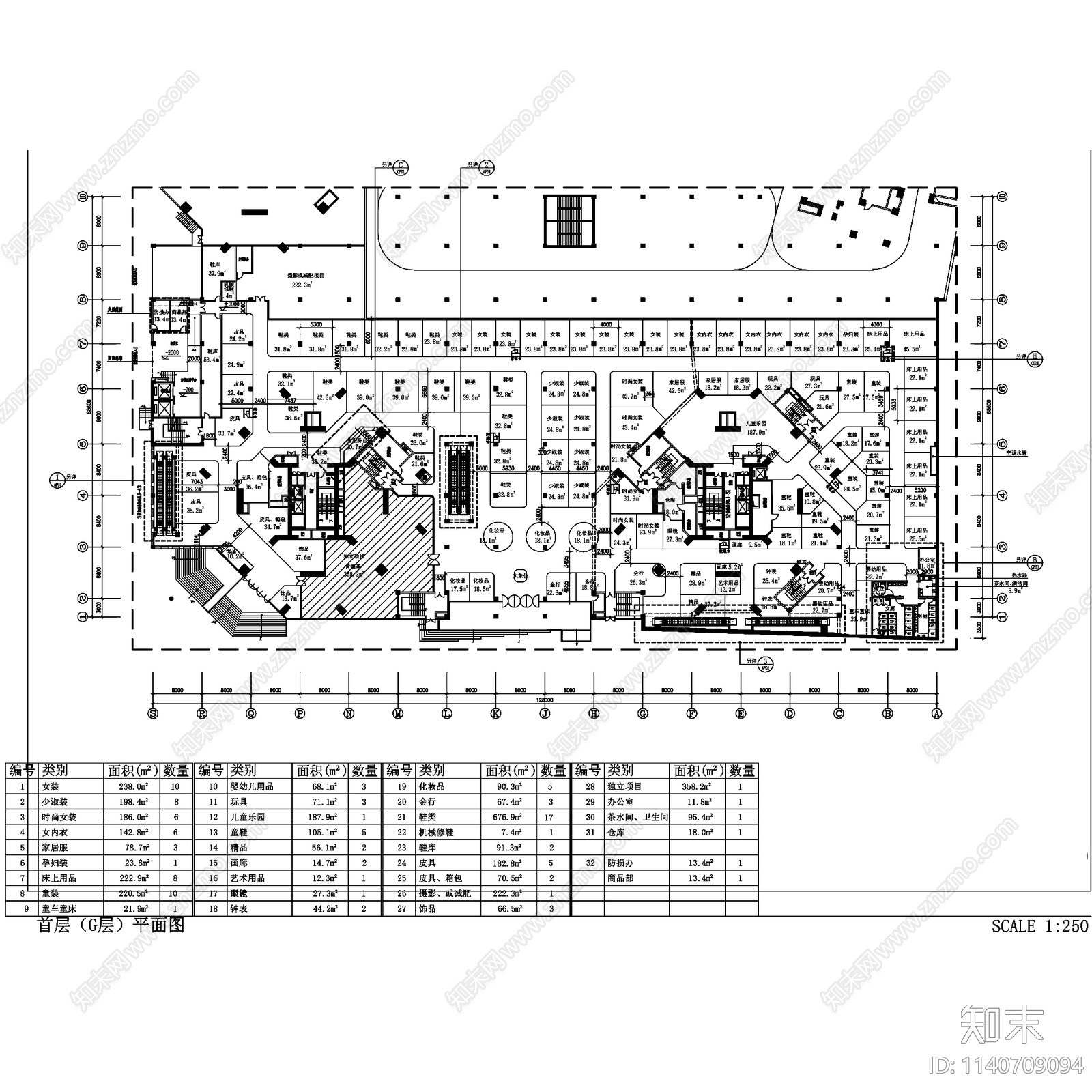 现代岁宝百货商场龙珠店室内工装cad施工图下载【ID:1140709094】