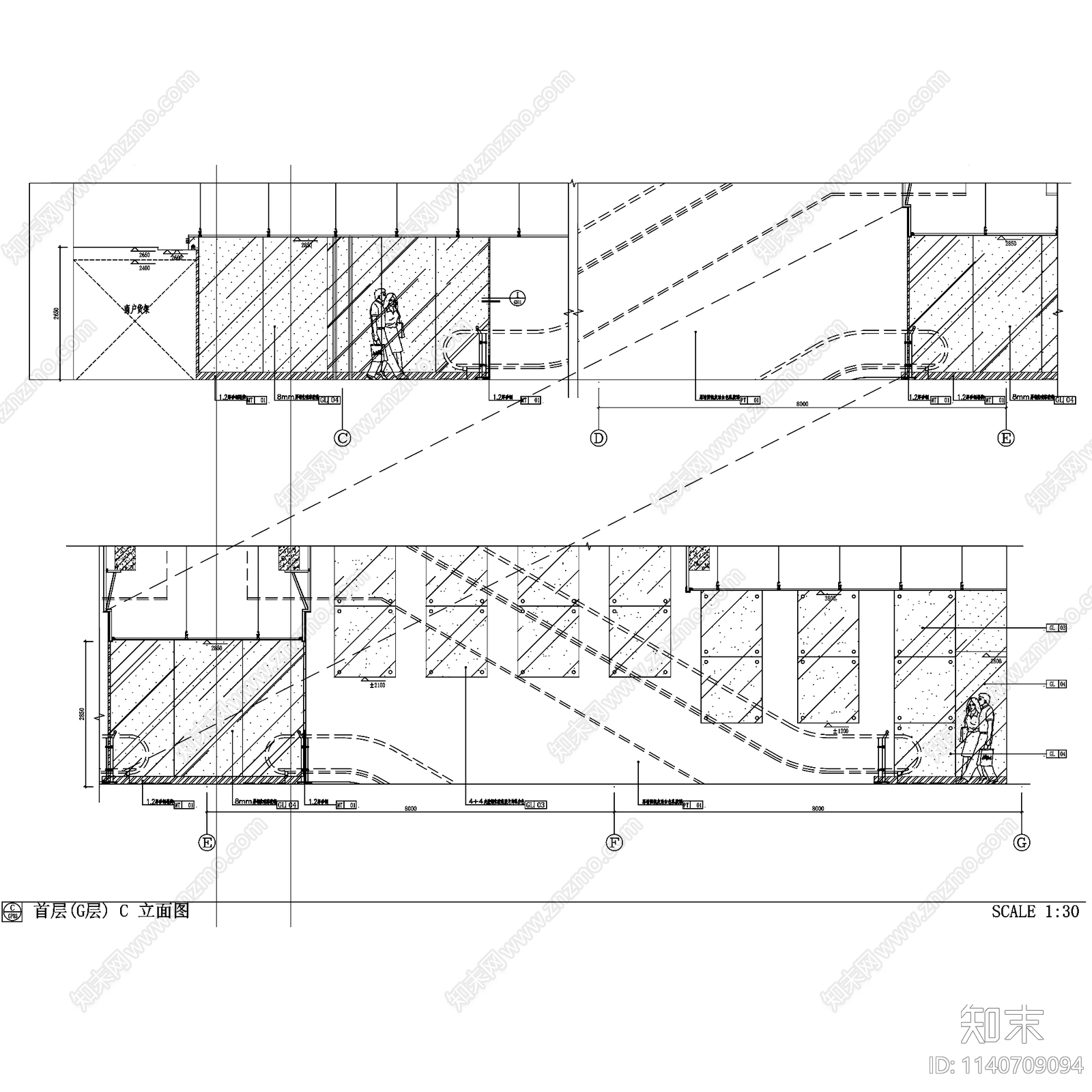 现代岁宝百货商场龙珠店室内工装cad施工图下载【ID:1140709094】