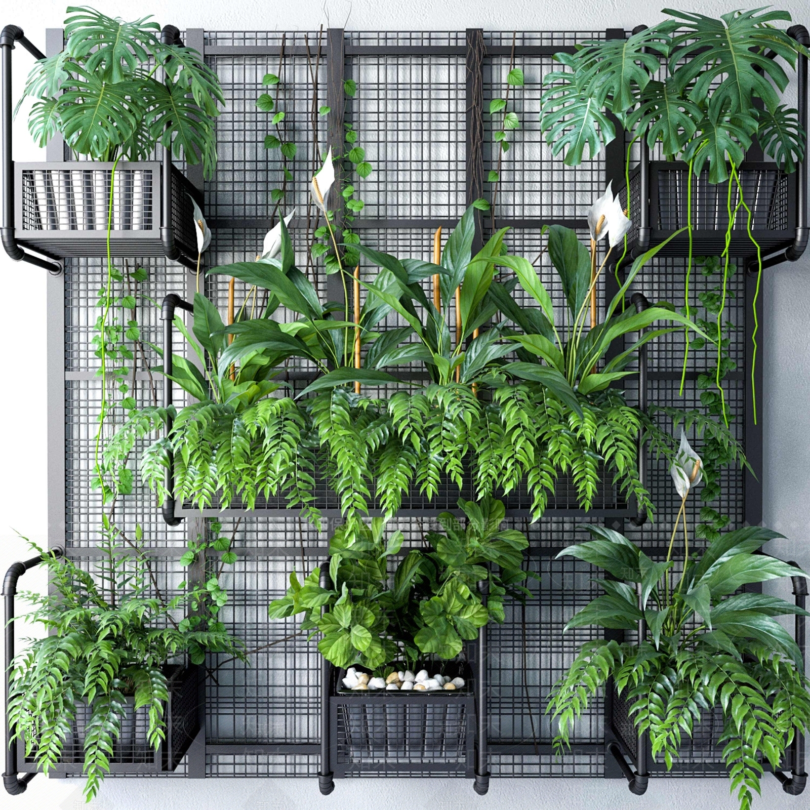 绿植墙3D模型下载【ID:1140711124】