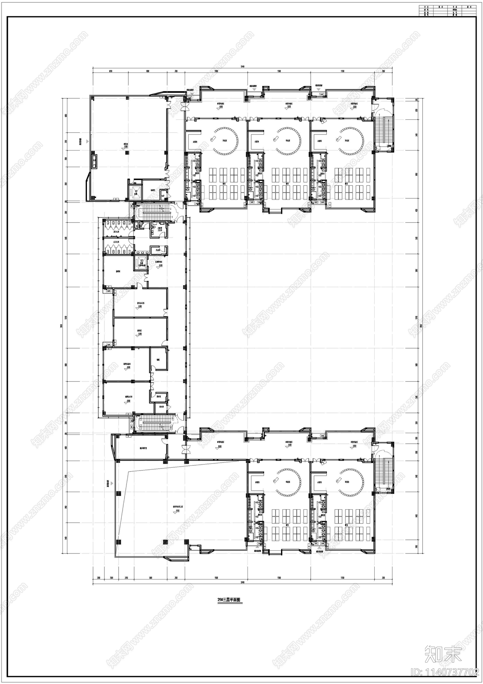 幼儿园建筑cad施工图下载【ID:1140737702】