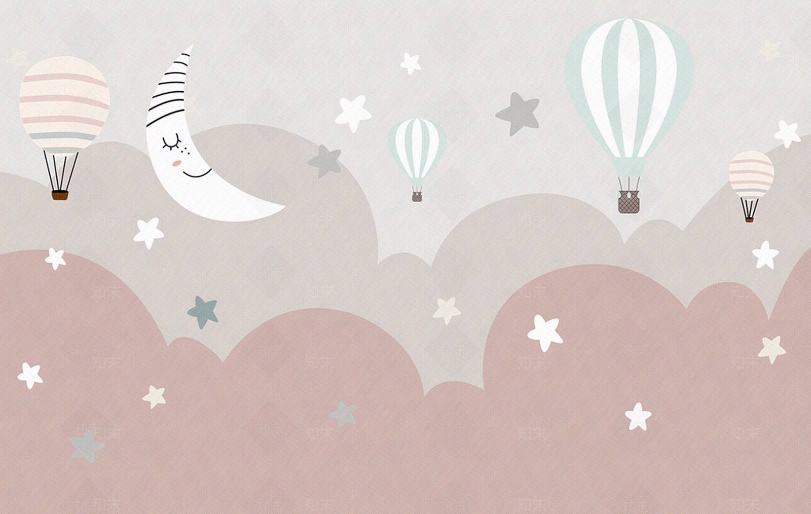 儿童房壁纸贴图下载【ID:1140742559】