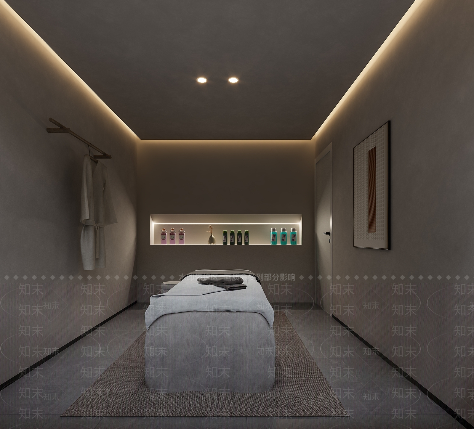 侘寂美容SPA房3D模型下载【ID:1142740367】