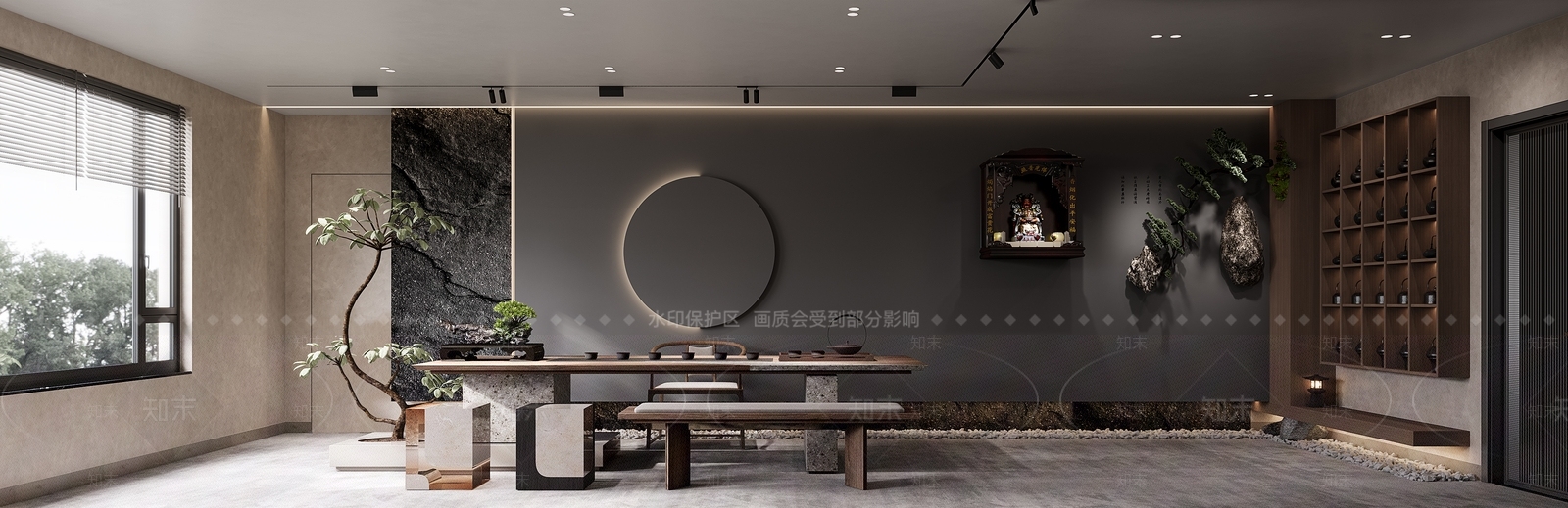 现代会客厅3D模型下载【ID:1140755467】