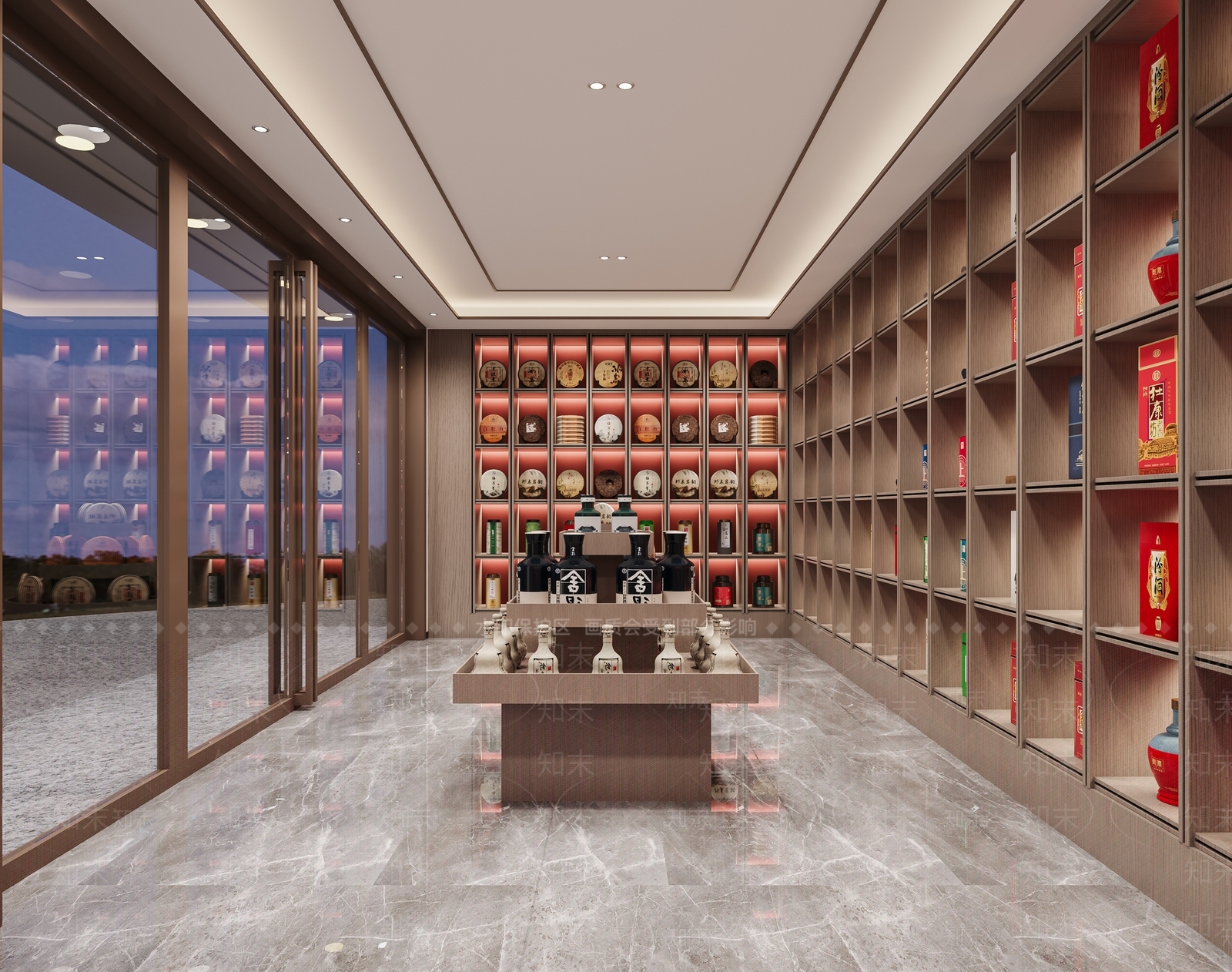 现代茶叶店3D模型下载【ID:1140750819】